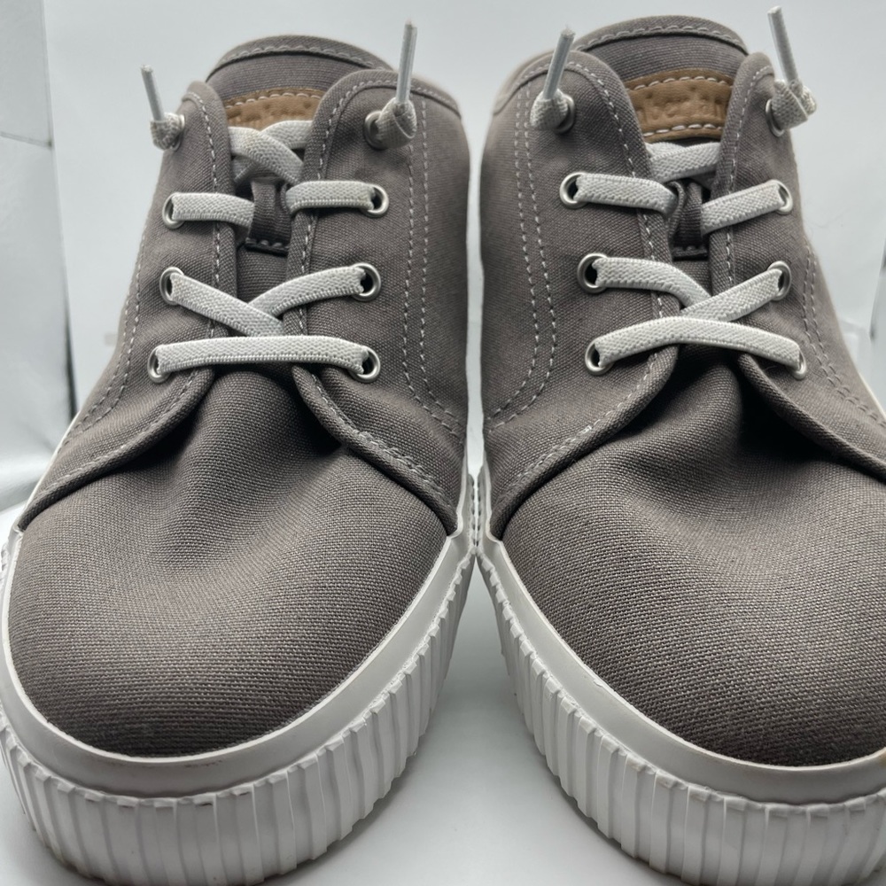Timber women’s gray mules, canvas slip on sneakers, woman size 11 - Picture 2 of 8